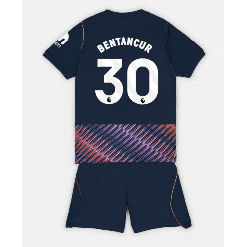 Stroje piłkarskie Tottenham Hotspur Rodrigo Bentancur #30 Koszulka Wyjazdowej dla dzieci 2026-27 Krótki Rękaw (+ szorty)